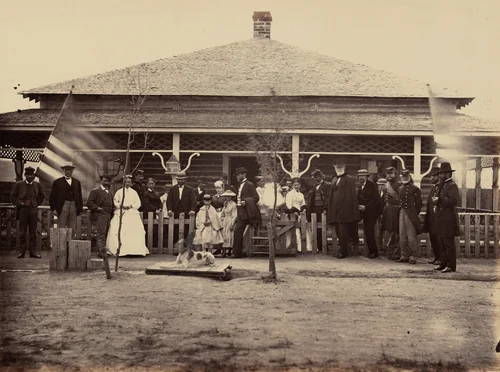 Plate 11. General Grant and Party at Fort Sanders by Andrew Joseph Russell, photograph, 1869