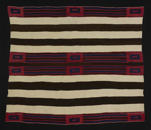 Wearing Blanket (Phase II) by Navajo, textile, 1850-1865