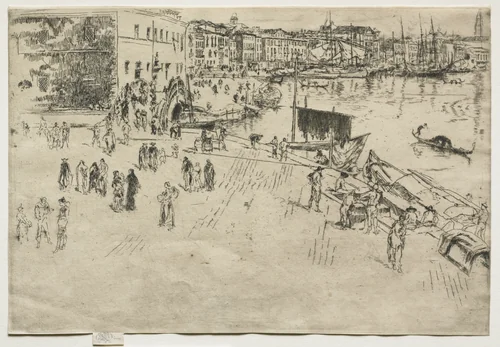 The Riva, No. 1 by James McNeill Whistler, print, 1880