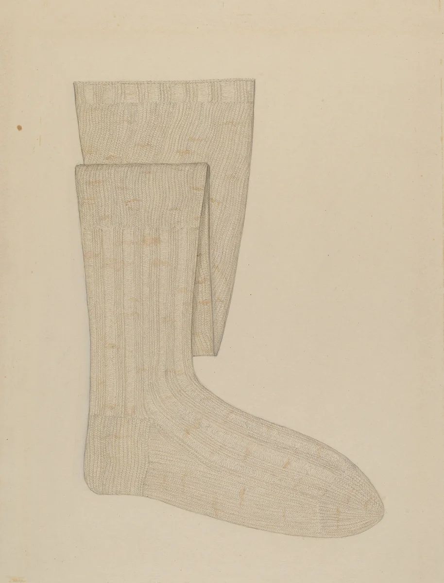 Stockings by Sylvia Dezon, index of american design, 1935-1942