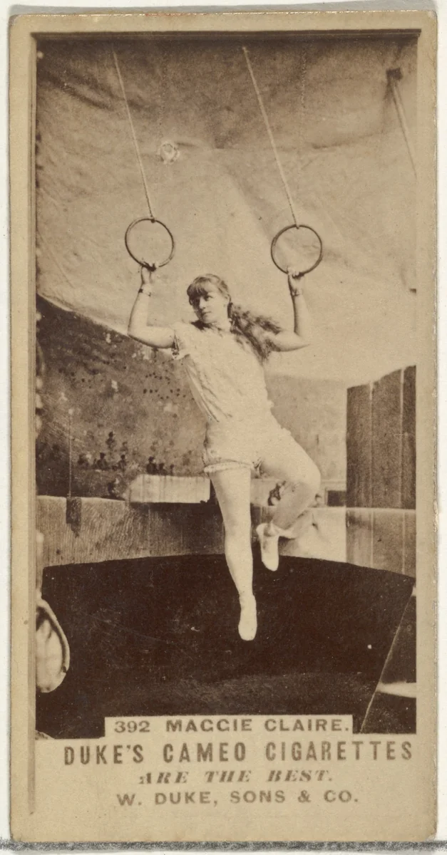 Card Number 392, Maggie Claire, from the Actors and Actresses series (N145-5) issued by Duke Sons & Co. to promote Cameo Cigarettes by W. Duke, Sons & Co., photograph, 1880-1889