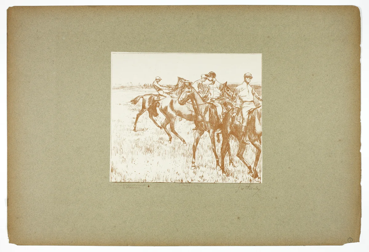 The Jockeys by Georges-William Thornley, print, 1889-1890