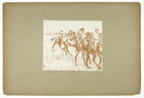 The Jockeys by Georges-William Thornley, print, 1889-1890