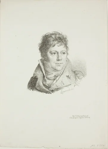 Portrait of M. Chenard by Jean-Antoine Laurent, print, 1800-1832