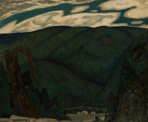 The Dark Mountain by Marsden Hartley, painting, 1909