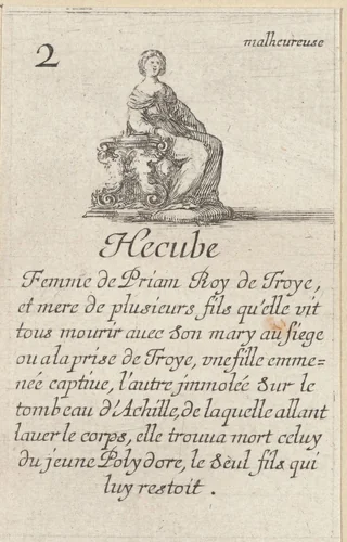 Hekabe by Stefano della Bella, print, 1620-1664
