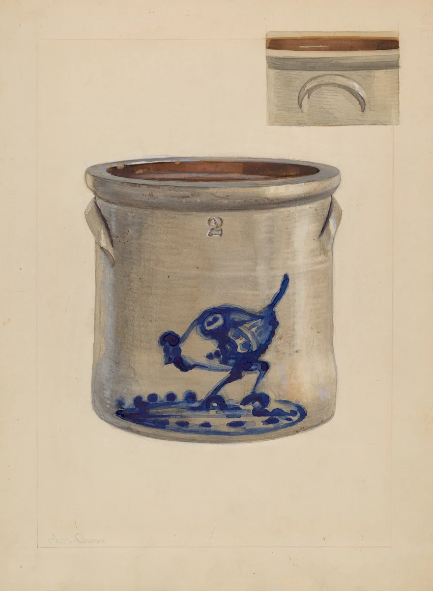 Crock by Charles Caseau, index of american design, 1936