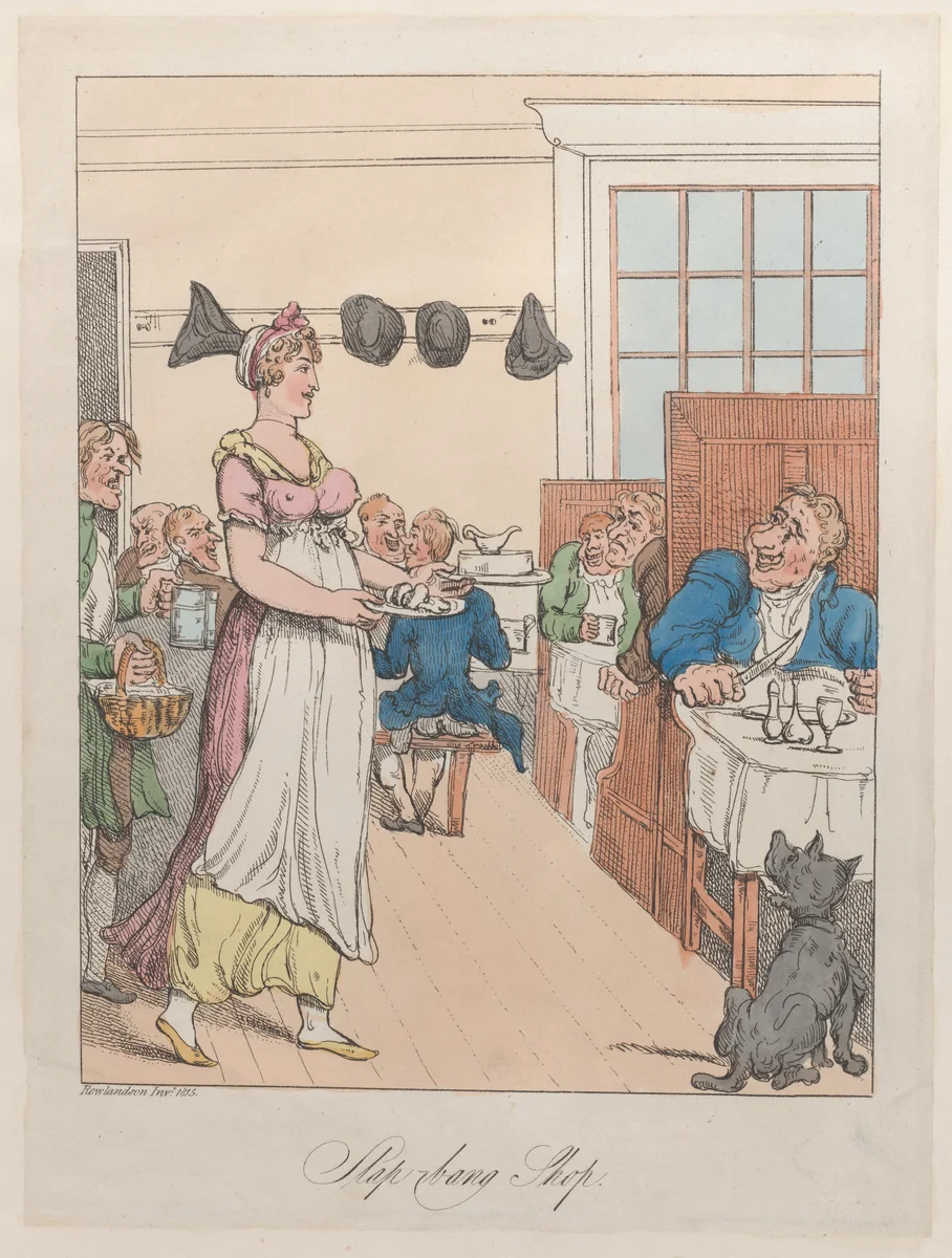 Slap-Bang Shop by Thomas Rowlandson, print, 1815