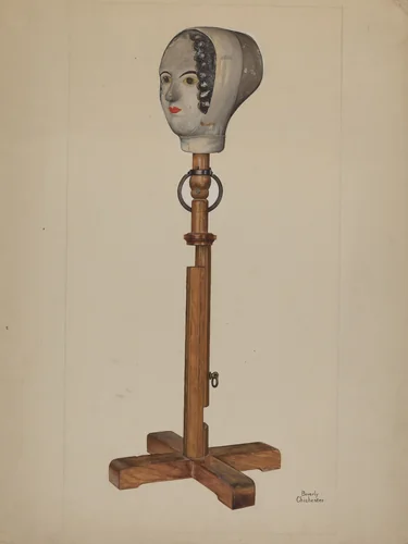 Hat Model by Beverly Chichester, index of american design, 1938