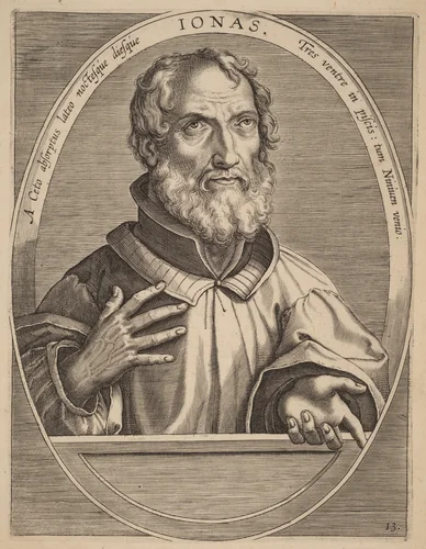 Ionas by Theodor Galle; Jan van der Straet, print, 1613