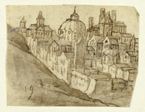 Citadel with Dome by Unknown Artist, drawing, 1590-1709