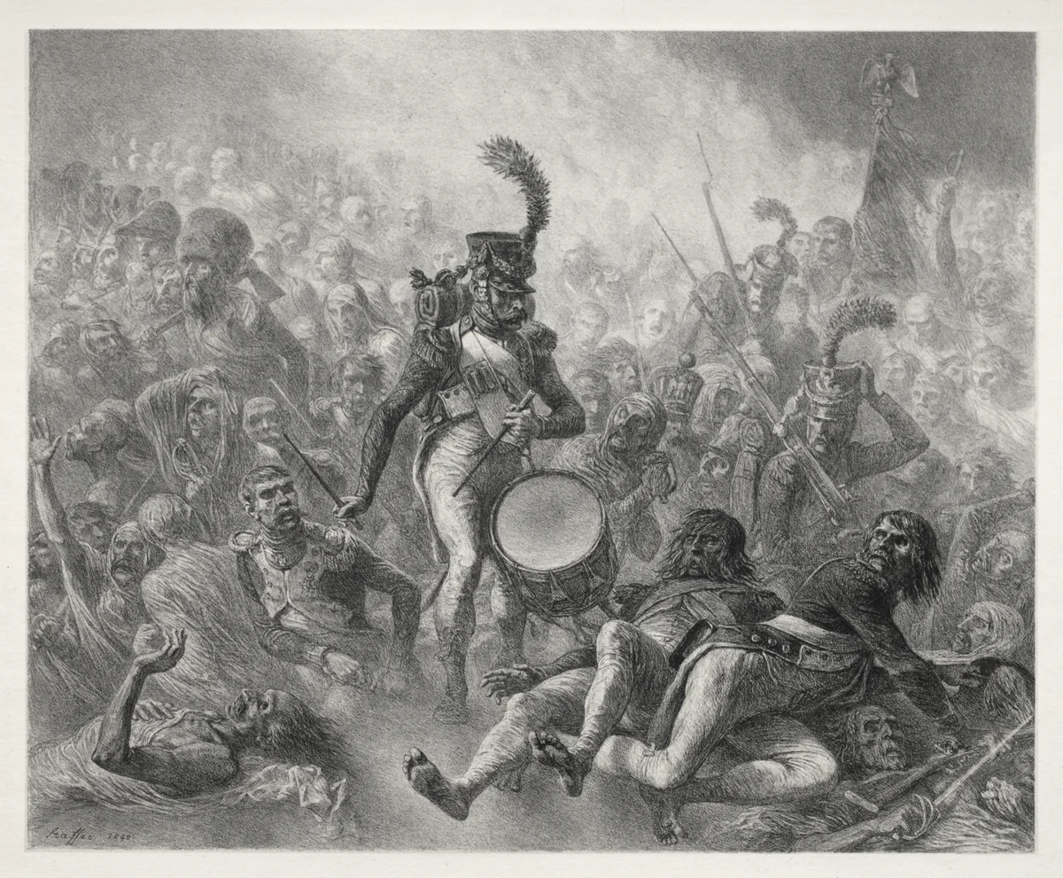 Le Réveil by Auguste Raffet, print, 1828