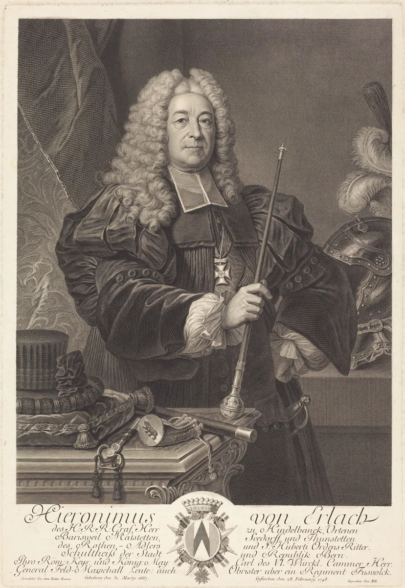 Johann von Erlach by Johann Georg Wille
Carlo Francesco Rusca, print, 1715-1808