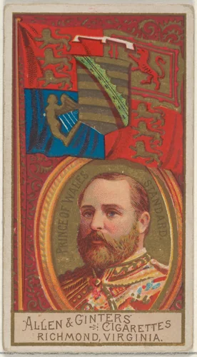 Prince of Wales Standard, from the Naval Flags series (N17) for Allen & Ginter Cigarettes Brands by Allen & Ginter, print, 1886-1891