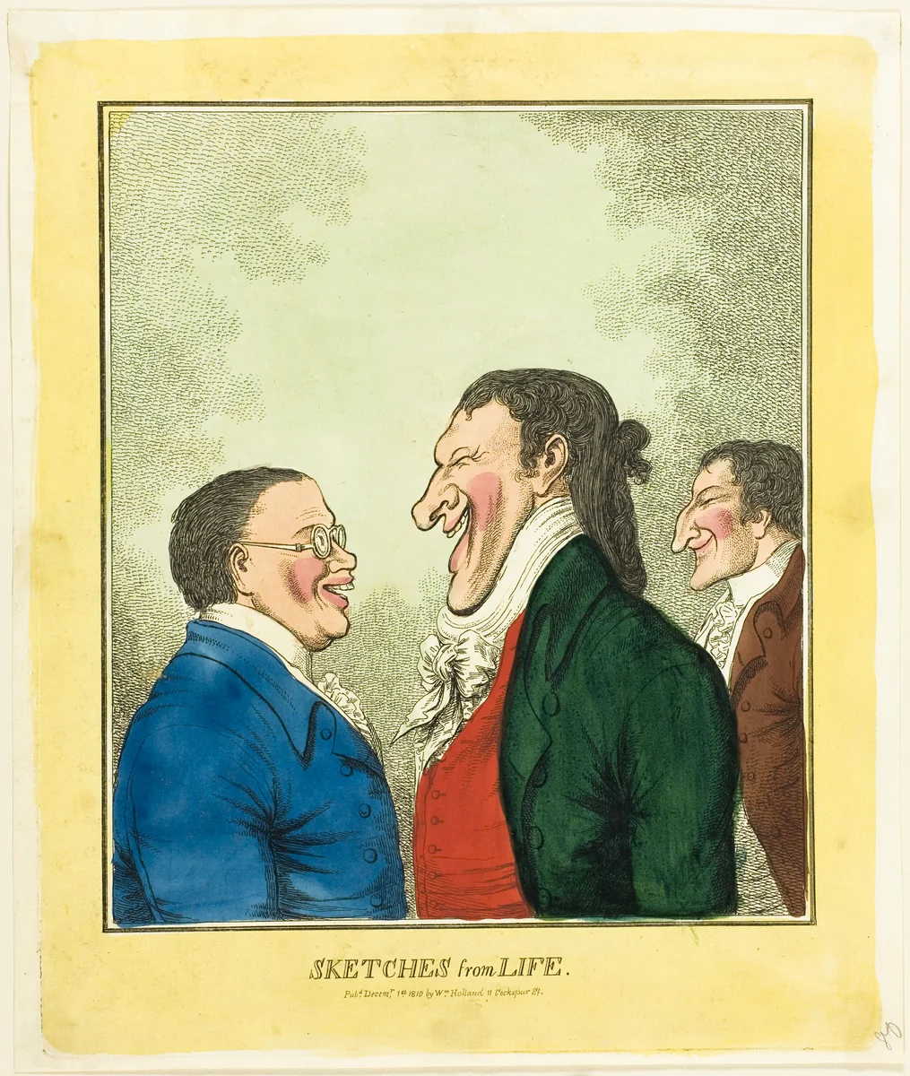 Sketches from Life by William Holland, print, 1810