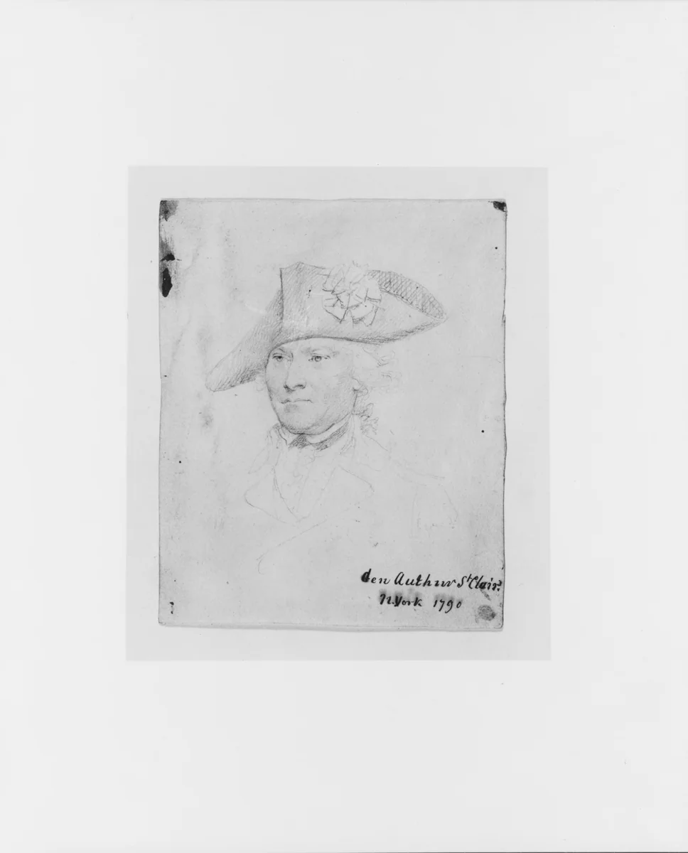 General Arthur St. Clair by John Trumbull, artwork, 1790