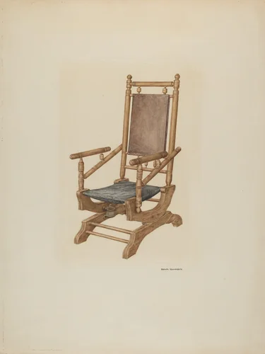 Platform Rocker by Ursula Lauderdale, index of american design, 1940