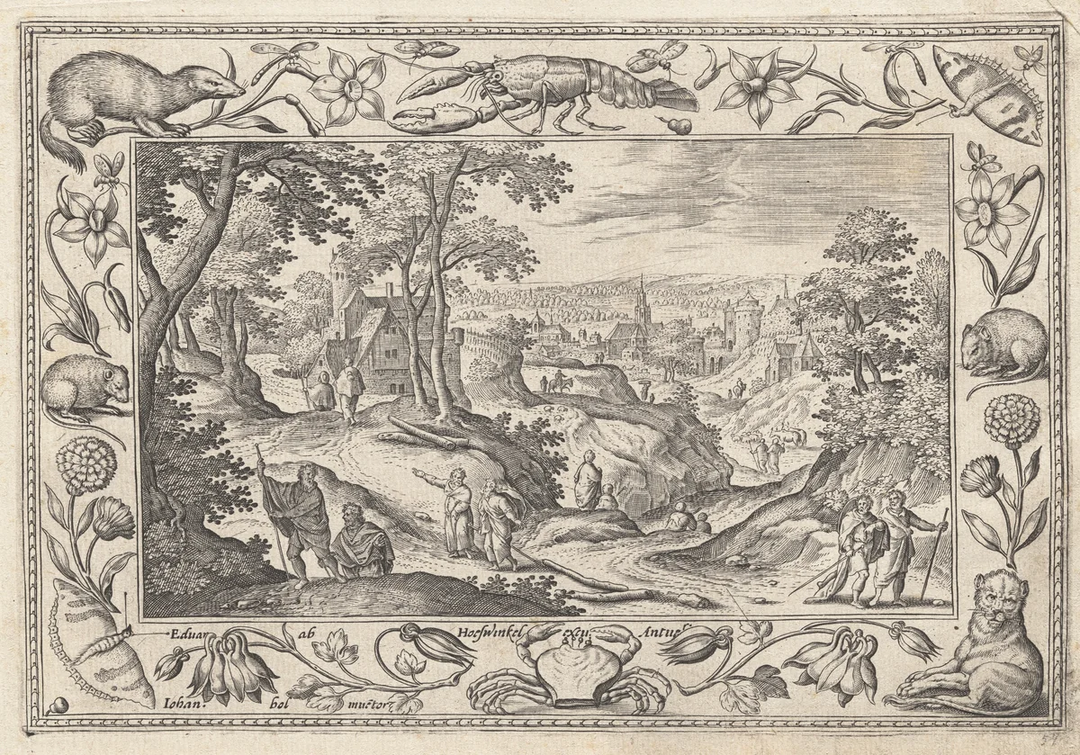 The Sending Out of the Apostles by Adriaen Collaert
Hans Bol
Eduard van Hoeswinckel, print, 1579-1589