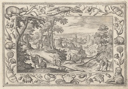 The Sending Out of the Apostles by Adriaen Collaert
Hans Bol
Eduard van Hoeswinckel, print, 1579-1589