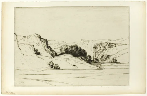 The Valley (known also as Glencrutten) by David Young Cameron, print, 1914