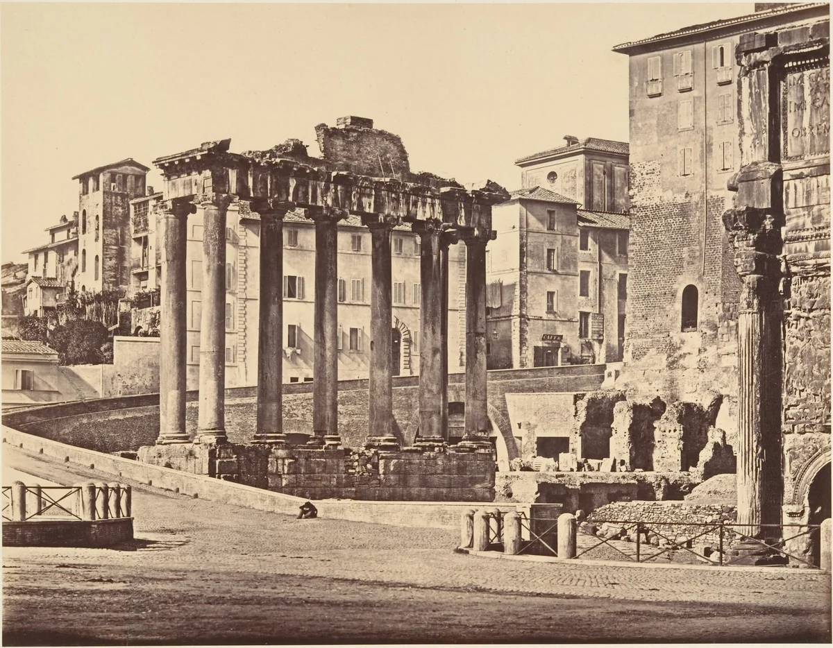 Tempio della Concordia by Eugène Constant, photograph, 1848-1852