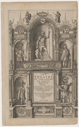 Title Page to An Exact Geography by John Speed by Unknown 19th Century, print, 1611
