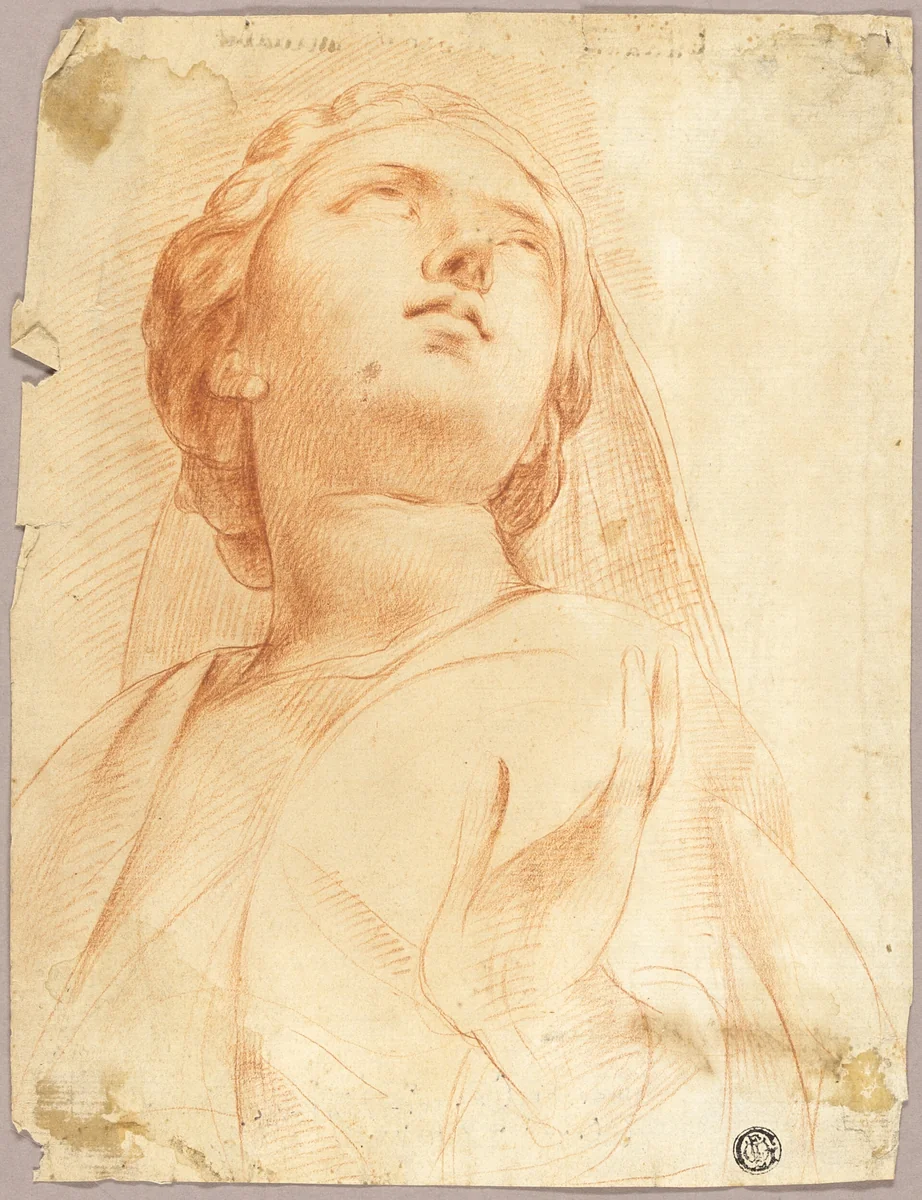 Woman Looking Upwards by Edme Bouchardon
Giuseppe Cesari, drawing, 1718-1762