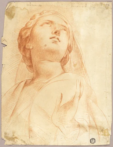 Woman Looking Upwards by Edme Bouchardon
Giuseppe Cesari, drawing, 1718-1762
