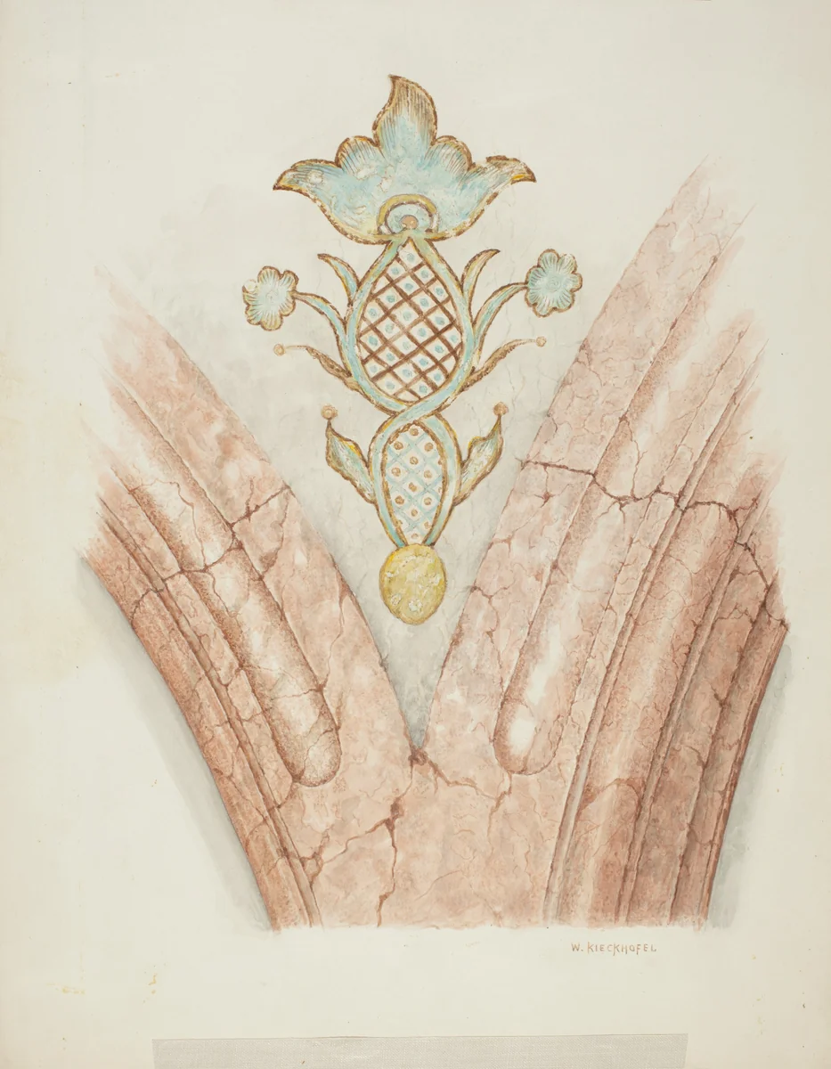 Ceiling Decorations by William Kieckhofel, index of american design, 1940