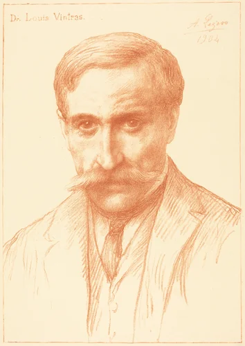 Dr. Louis Vintras by Alphonse Legros, print, 1904