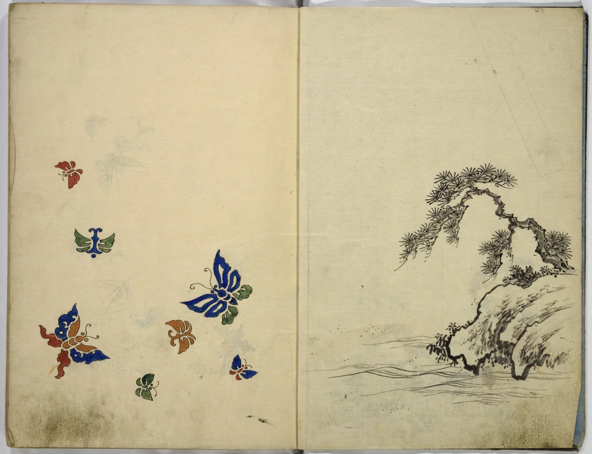 Hinagata cho (Model Book) by Unidentified Artist, book, 1800-1868