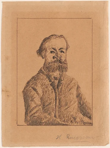 Self-Portrait by Henri Rousseau, drawing, 1895