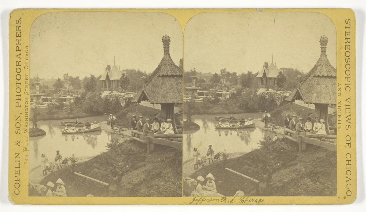 Jefferson Park, Chicago, from the series "Stereoscopic Views of Chicago and Vicinity" by Copelin and Son, photograph, 1868-1878