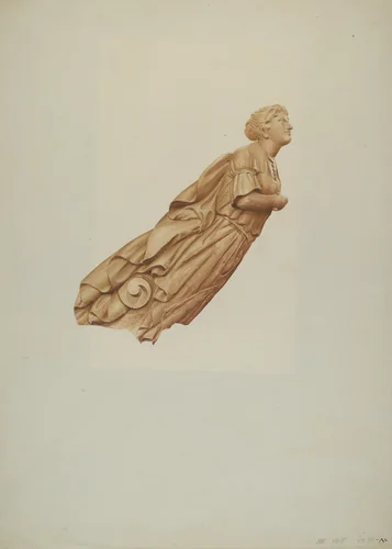 "The Rhine" Figurehead by Rosamond P. Gray, index of american design, 1935-1942