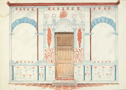 Restoration Drawing by Robert W.R. Taylor, index of american design, 1935-1942