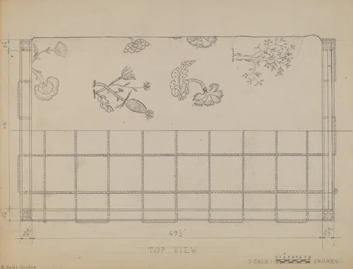 Bed by B. Holst-Grubbe, index of american design, 1935-1942