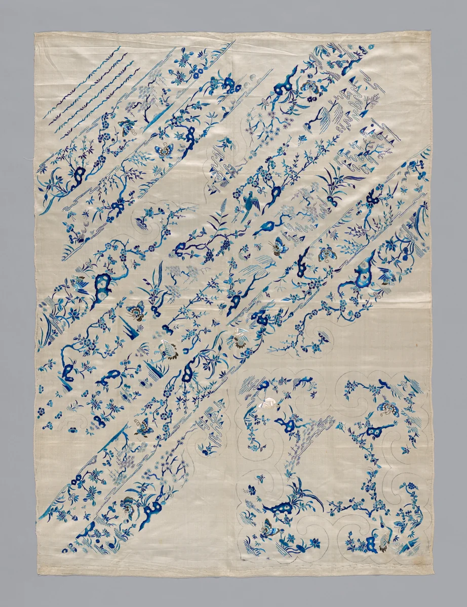 Uncut Yardage (For Woman's Coat) by Han-Chinese, textile, 1875-1900