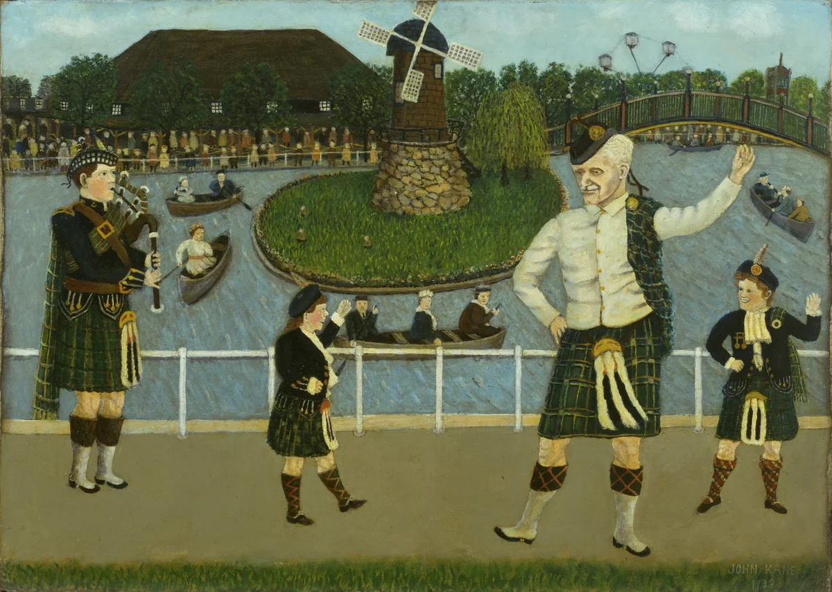 Scotch Day at Kennywood by John Kane, painting, 1933
