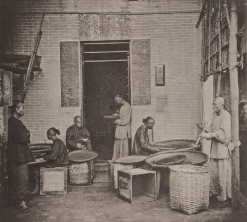 A Tea House, Canton by John Thomson, photograph, 1873