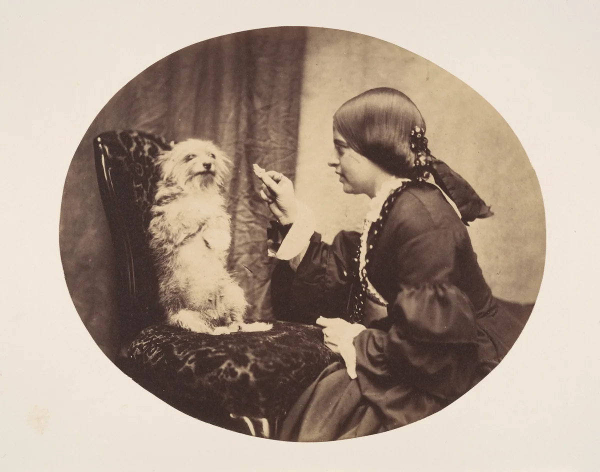 The Lesson by William G. Campbell, photograph, 1856