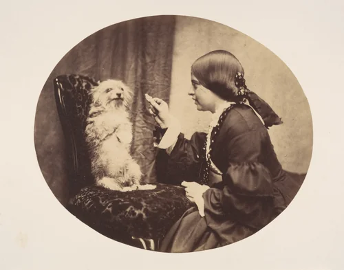 The Lesson by William G. Campbell, photograph, 1856