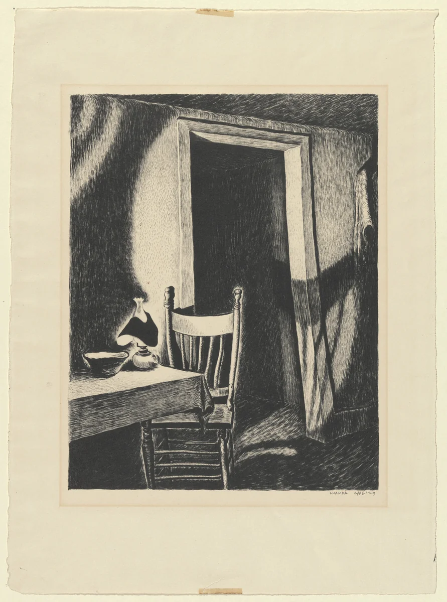 Lamplight by Wanda Gág, print, 1929