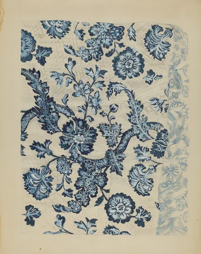 Quilted Bedspread by Irene Schaefer, index of american design, 1936