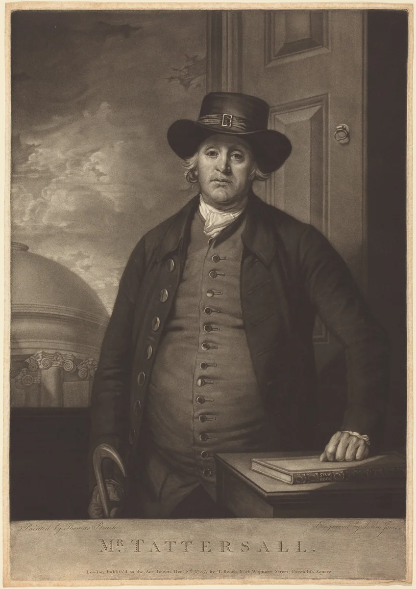 Richard Tattersall by John Jones; Thomas Beach, print, 1787