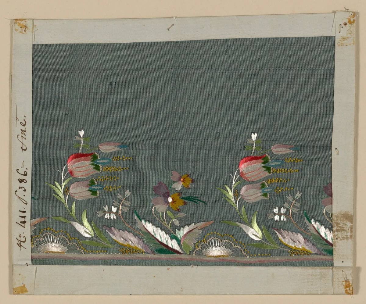 Salesman's Sample by France, possibly Lyon, textile, 1780-1790