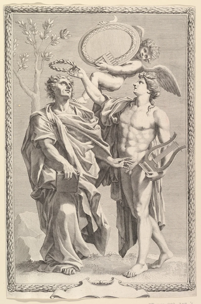 Frontispiece: Virgil, Publii Virgilii Maronis Opera by Claude Mellan, print, 1641