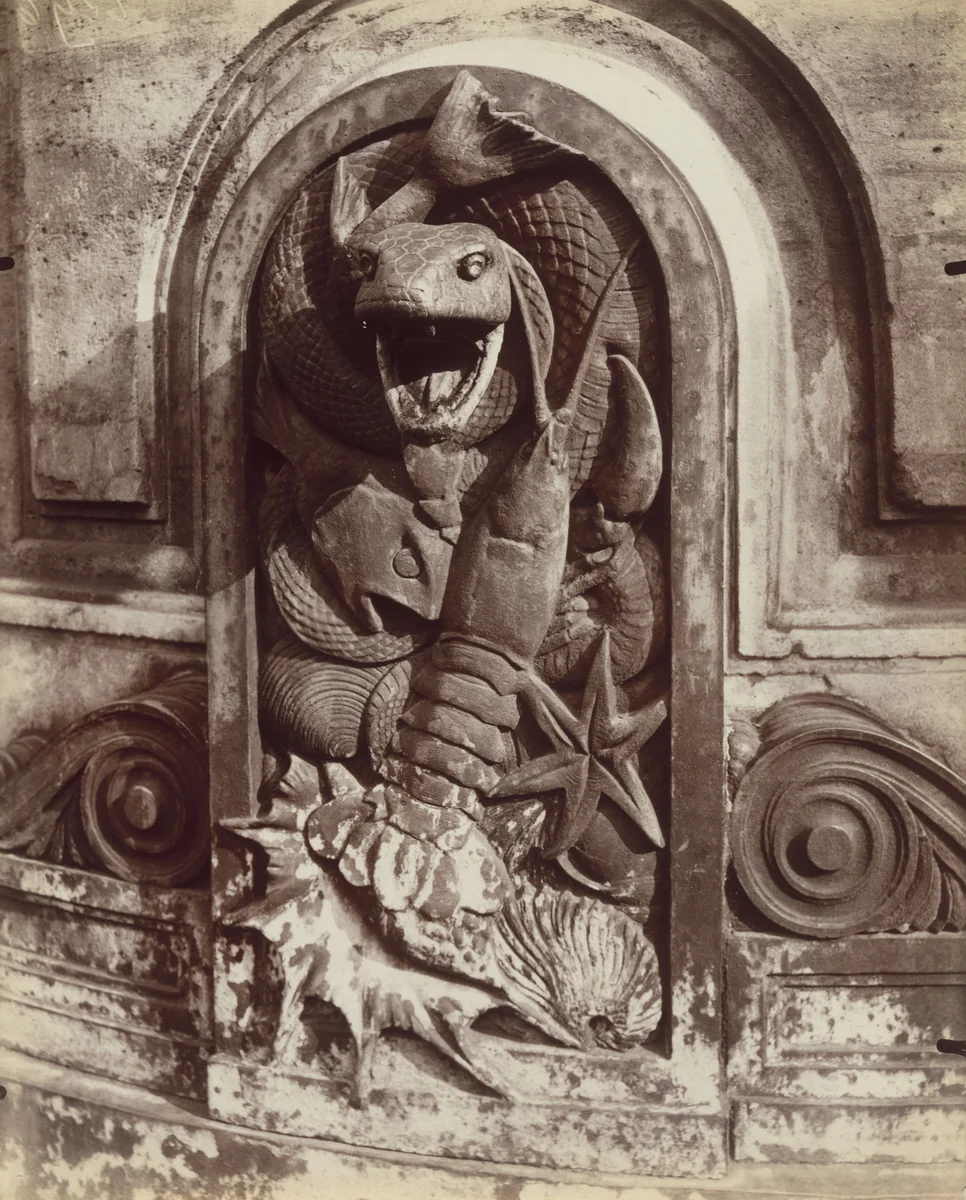 Fontaine de Cuvier by Eugène Atget, photograph, 1921