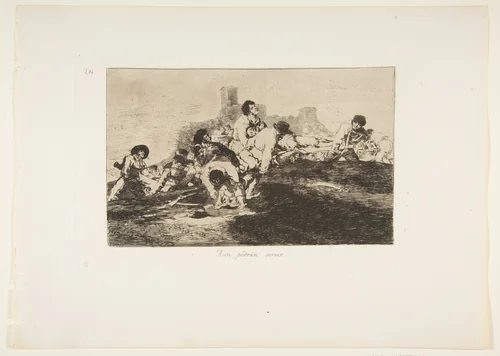 Plate 24 from "The Disasters of War" (Los Desastres de la Guerra): They can still be of use (Aun podrán servir) by Goya, print, 1810