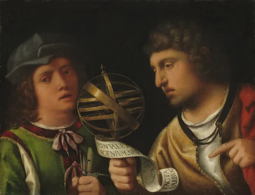 Giovanni Borgherini and His Tutor by Giorgione, painting, 1477-1510
