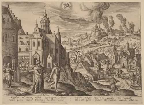 The Parable of the Kingdom of Heaven by Adriaen Collaert
Hans Bol
Jan Sadeler I, print, 1585